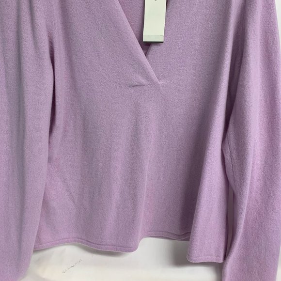 Saks Fifth Avenue Cashmere Sweater Lavender size X - Picture 2 of 4